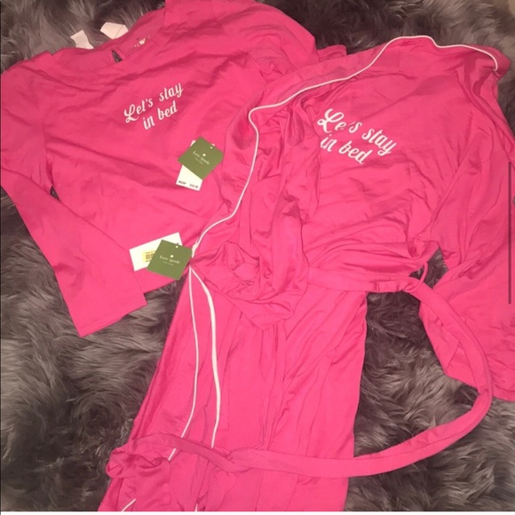 Kate spade pink robe - Picture 2 of 6